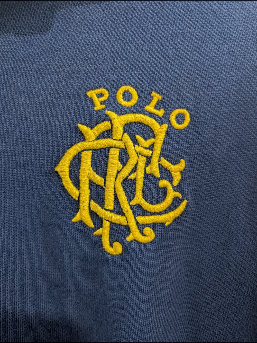Polo Ralph Lauren Custom Fit Primary Multicolor Rugby Shirt Size Large - Picture 4 of 5